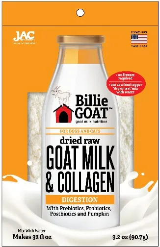 1ea 3.2oz JAC Dried Goat Milk & Collagen Digestion Topper - Health/First Aid
